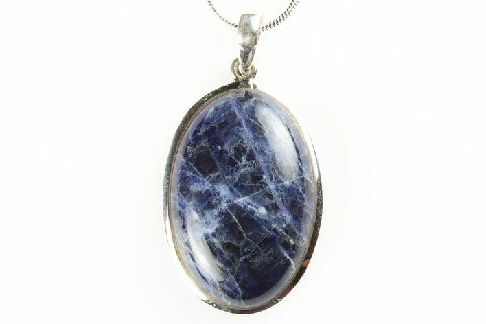 Sodalite Pendant (Necklace) - Sterling Silver #192376